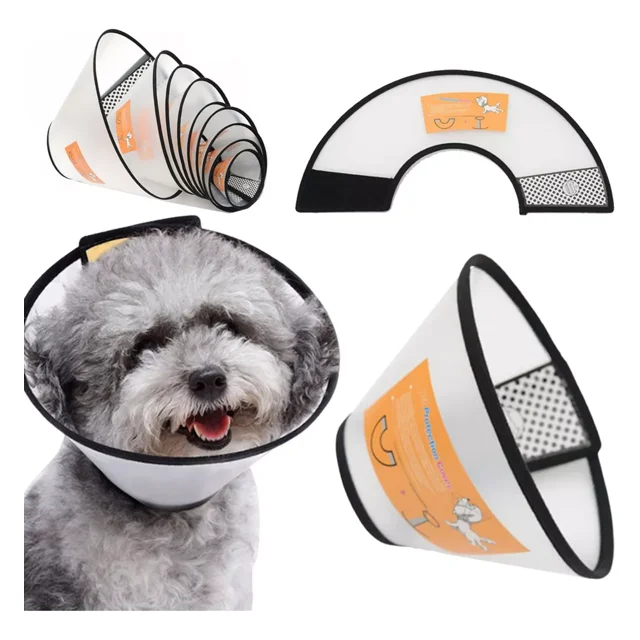 Collar Isabelino Para Mascotas Tallas Suave De Tela Collares Color 5(18-27cm)
