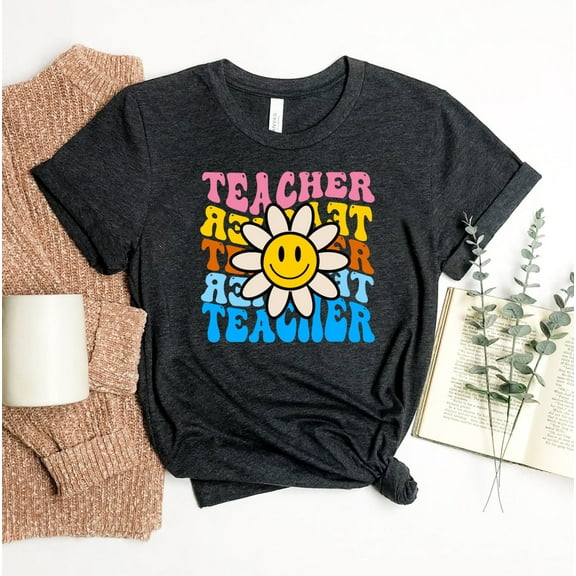 Teacher T-shirt Good Shirt Kindergarten Tee Elementary Top Appreciation Gift School Shirts Artist Game Day Mom Back To Cute Apple For Teachers