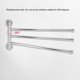 thumbnail image 5 of Wifehelper Swivel Towel Bar Bathroom Wall Mounted Towel Rack Swing out Rotating Hanger Towel Holder Storage Organizer Space Saving for Bathroom3 Arms) Khall JY15762-02, 5 of 6