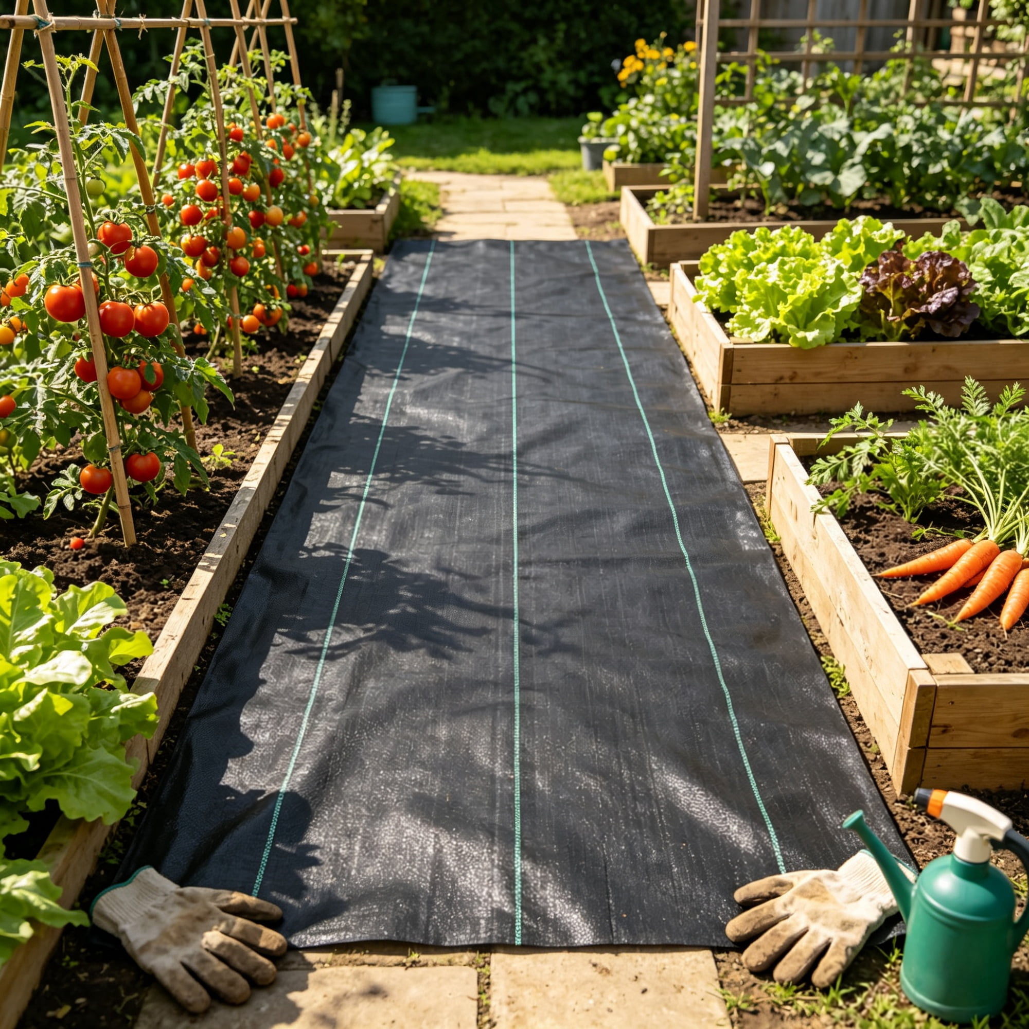Weed Barrier Landscape Fabric, High Permeability Weed Mat for Garden & Driveway, 4FT x 300FT