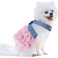 thumbnail image 1 of Tutu Dog Dress Mascota Cachorro Bowknot Princesa Falda, Primavera Verano Denim Perro Chaleco Camisas Sundress, Dulce Boda Vestidos De Fiesta Ropa Para Mascotas Ropa Para Perros Pequeños Y Gatos Namotu CZCW-ZC437-4, 1 of 5