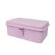 thumbnail image 5 of Caja de almacenamiento de metal estilo retro con tapa, soporte de escritorio, caja vacía para manualidades Rosa, 5 of 9