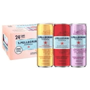 S.Pellegrino Essenza Flavored Mineral Water with Natural CO2 Added Variety Pack, 24 Pack of Cans 40.5 fl oz