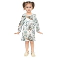 thumbnail image 2 of Girls' long-sleeved dress Koala Girls' A-line dress with ribbed cuffs Soft and comfortable, 2 of 6
