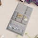thumbnail image 5 of Organizador de bandejas de joyería apilable Hugo multifuncional de 3 piezas para colgantes brazaletes collares Gris, 5 of 8