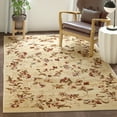 thumbnail image 3 of SAFAVIEH Lyndhurst Camilla Floral Area Rug, Beige, 8' x 8' Square, 3 of 8