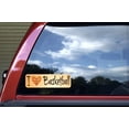thumbnail image 5 of 10in x 3in I Heart Love Basketball Bumper Sticker Window Decal Stickers Car Decals, 5 of 7