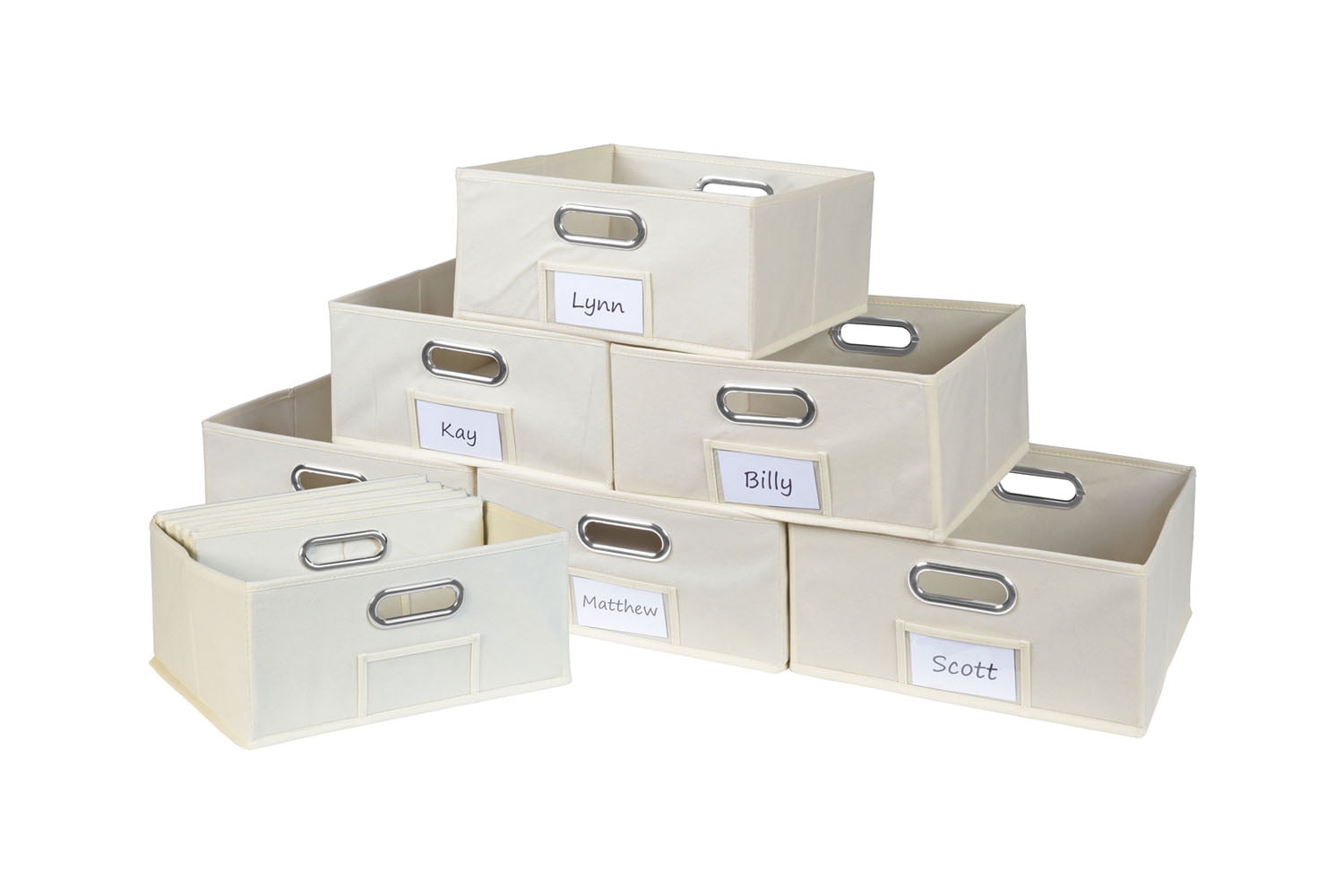 Niche Cubo HalfSize Foldable Fabric Storage Bin, Set of 12 Natural