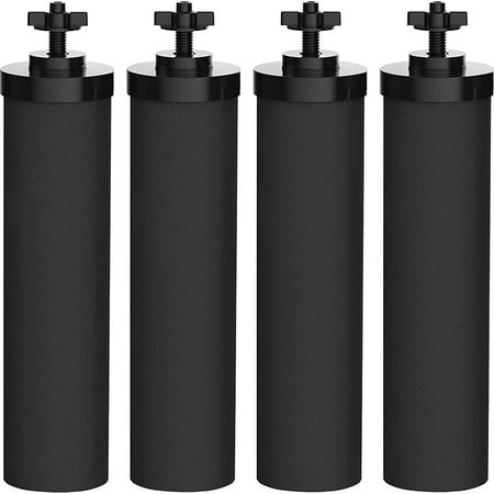 

Bb9-2 Water Filter Black Purification Elements Water Purifier Replacement Filters Compatible With Gravity Filter System Doulton Super Sterasyl And Propur Traveler King Big Series 4 Pack
