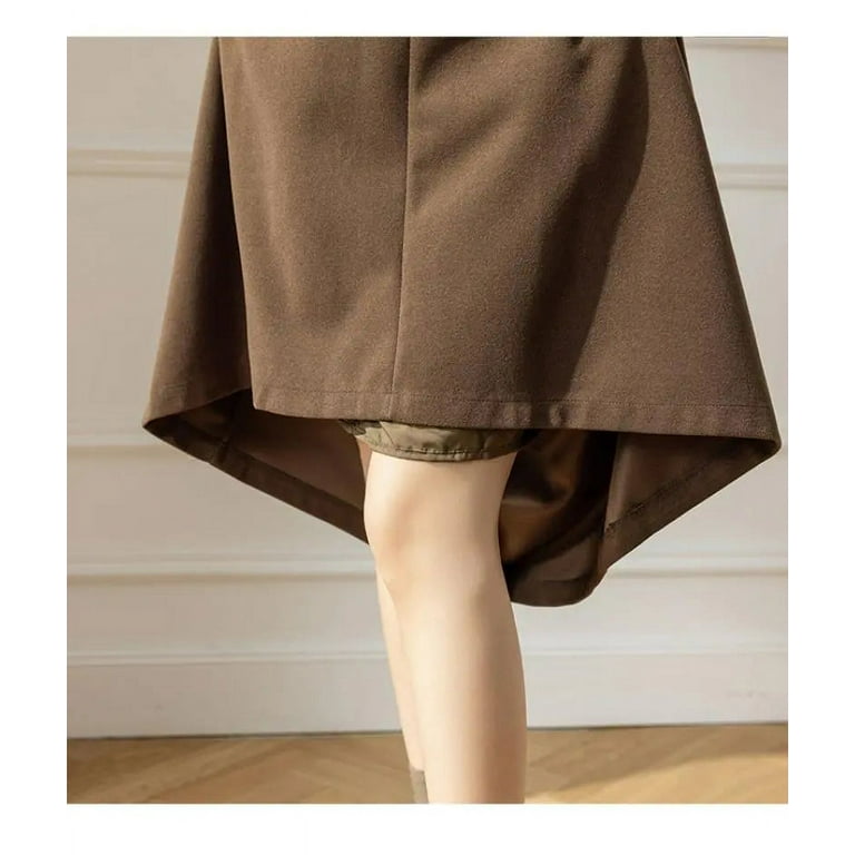 Woolen Maxi Skirt Women Autumn Winter Warm Skirts Ladies Woolen Maxi Skirt Women Autumn Winter Warm Skirts Ladies