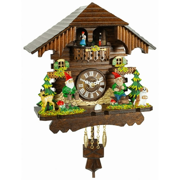 Black Forest Clock Black Forest House, permanent turning dancers