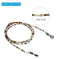 thumbnail image 2 of Unique Bargains Eyeglass Strap 2 Pack Adjustable Eye Glasses Holder Chains Bead String Sunglasses Eyewear Retainer Multicolor, 2 of 6