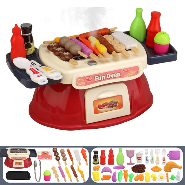 Mini Chef Barbecue Ensemble de Jeu de Grillade Simuler Mon Transport Activité Amusante pour Accessoires Ensemble Adultes Rôle