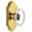 Lifetime Brass, variant on Grandeur Provence Crystal Door Knob with Arc Plate
