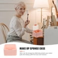 thumbnail image 2 of unbranded Organizador Para Algodones Y Maquillaje Con Tapa Transparente En Color Rosa, 2 of 5