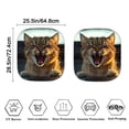 thumbnail image 4 of Bulopur Cat Brown Car Windshield Cover Sun Shade Prevent UV Sun Visor for Car Windshield Keep Your Carseat at a Cooler Temperature Window Sun Blocker for Car Fit Most SUVs Trucks Vans, 4 of 6