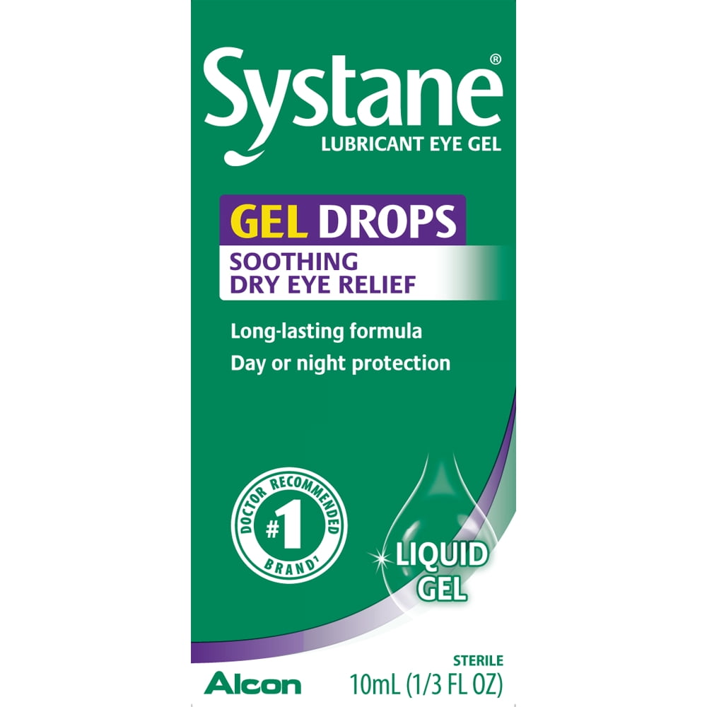 SYSTANE Anytime Protection Lubricating Gel Eye Drops for Dry Eyes Symptoms, 10mL