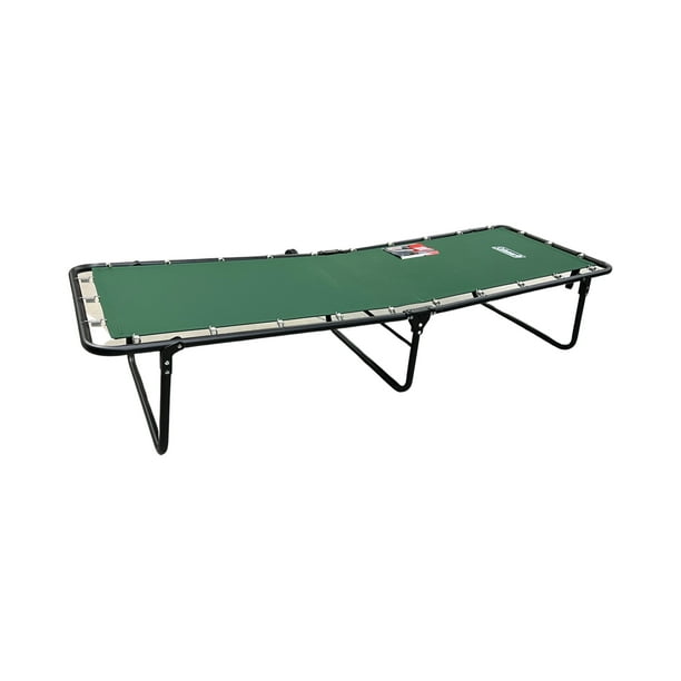 Coleman Ridgeline Camping Cot, 26 x 13 x 75 in, Green, with Foam