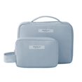 thumbnail image 1 of Bolsa de maquillaje rosa para chica simple nórdica, bolsa de lavado impermeable superfuego, bolsa de almacenamiento portátil de viaje, grande y pequeña cada una Zefei Wu 9024735081111, 1 of 2