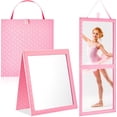 thumbnail image 1 of Espejo plegable para backstage Colingmill de piel rosa, 62,5 x 28,5 cm, 1 of 7