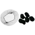 thumbnail image 3 of Hairnets 100pcs Hair Nets Invisible Elastic Edge Mesh (Black), 3 of 6