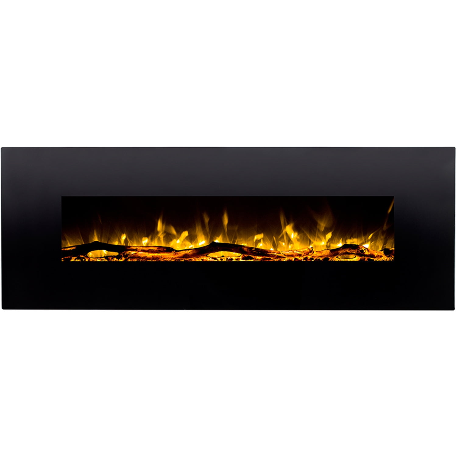 Elite Flame Nile 72" Log Electric Wall Mounted Fireplace