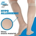 thumbnail image 3 of Sheer Compression Socks for Women 15-20mmHg by Absolute Support - Nude, Large, 3 of 10
