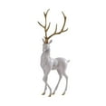 thumbnail image 1 of Figura de alce Escultura animal Colección de resina Adorno decorativo de escritorio para Blanco de pie, 1 of 9