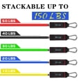 thumbnail image 2 of Bandas de Resistencia, Bandas de Resistencia multifuncionales para Entrenamiento de Fuerza y Equipos de Fitness. Ligas de Resistencia Pesada de 150 Libras apilable Ejercicio, 2 of 7