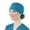Blue, variant on Adjustable Working Cap with Button, Cotton Working Hat Sweatband, Elastic Bandage Tie Back Hats for Women & Men, One Size