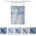 thumbnail image 2 of JV Home Area Rug Elegance Grey Blue 7'6"x10' Washable Carpet Anti Slip, 2 of 6