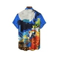 thumbnail image 2 of Hawaiian Shirt for Men Beach Shirts Summer Button Down Short Sleeve Tops Vacation Outfits Clothes Multicolor XL, 2 of 6