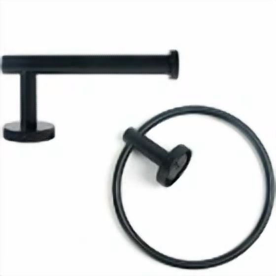 Towel Ring And Toilet Paper Holder Set 2 Piece Bathroom Hardware Stainless Steel