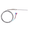 thumbnail image 2 of K Type Thermocouple, 0~600 degrees Celsius  Detector High Accuracy Safe Thermal Probe Sensor  for Control Instrument for Digital Transmitter for  Red + Black Line, 2 of 7