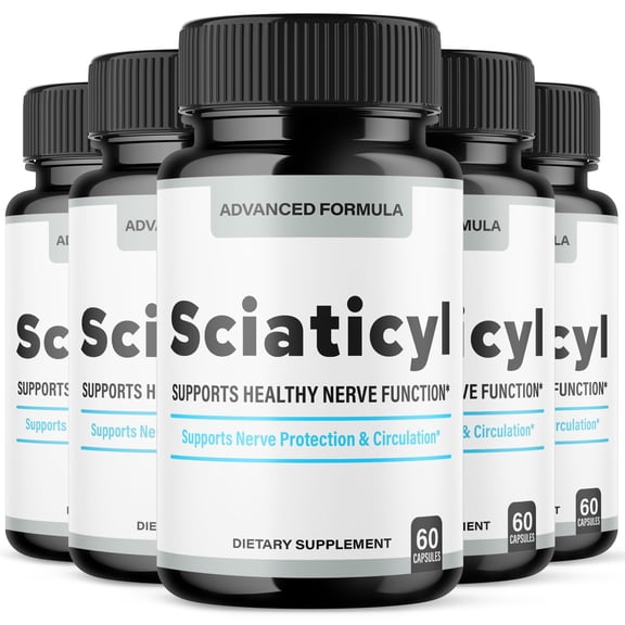 Sciaticyl Advanced Nerve Health Support Pills Natural Vitamin Supplement 300 Capsules