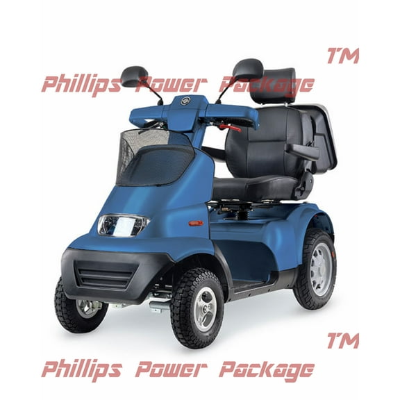 Afikim - Afiscooter S4 - Full Size Mobility Scooter - 4-Wheel - Blue