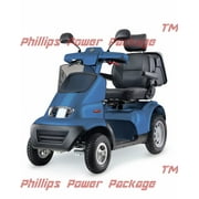 Afikim - Afiscooter S4 - Full Size Mobility Scooter - 4-Wheel - Blue - PHILLIPS POWER PACKAGE TM - $500 VALUE
