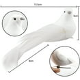 thumbnail image 4 of LIMEI 12 Pcs Set, Foam Artificial Dove Ornaments, 15 cm, Wedding & Christmas Decor, 4 of 7