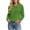 #Green 1, variant on Women Sweater Solid Asymmetric Lapel Long Sleeve Casual Loose Knit Pullover Top