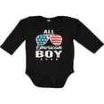 thumbnail image 3 of Inktastic All American Boy USA Parade Boys Long Sleeve Baby Bodysuit, 3 of 5