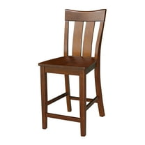 Ava Solid Wood Counterheight Stool - 24" Seat Height