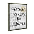 thumbnail image 3 of Stupell Industries Never Too Early Halloween Scene Graphic Art Luster Gray Floating Framed Canvas Print Wall Art, Design by Lil' Rue, 3 of 6