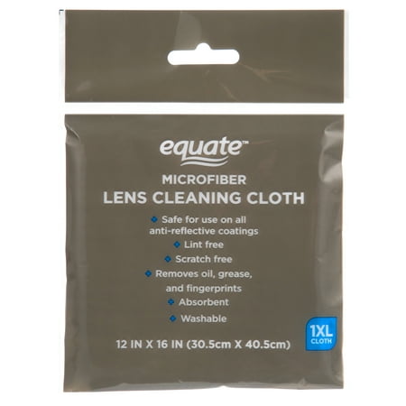 Equate 12x16 Inch Microfiber Lens Cleaning Cloth, XL