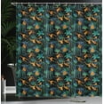 thumbnail image 3 of Ambesonne Monkeys Shower Curtain, Wildlife Animals in Jungle, 69"Wx84"L, Charcoal Grey Multicolor, 3 of 4