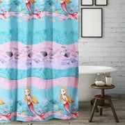 Greenland Home Fashions Mermaid Shower Curtain, 72x72-inch