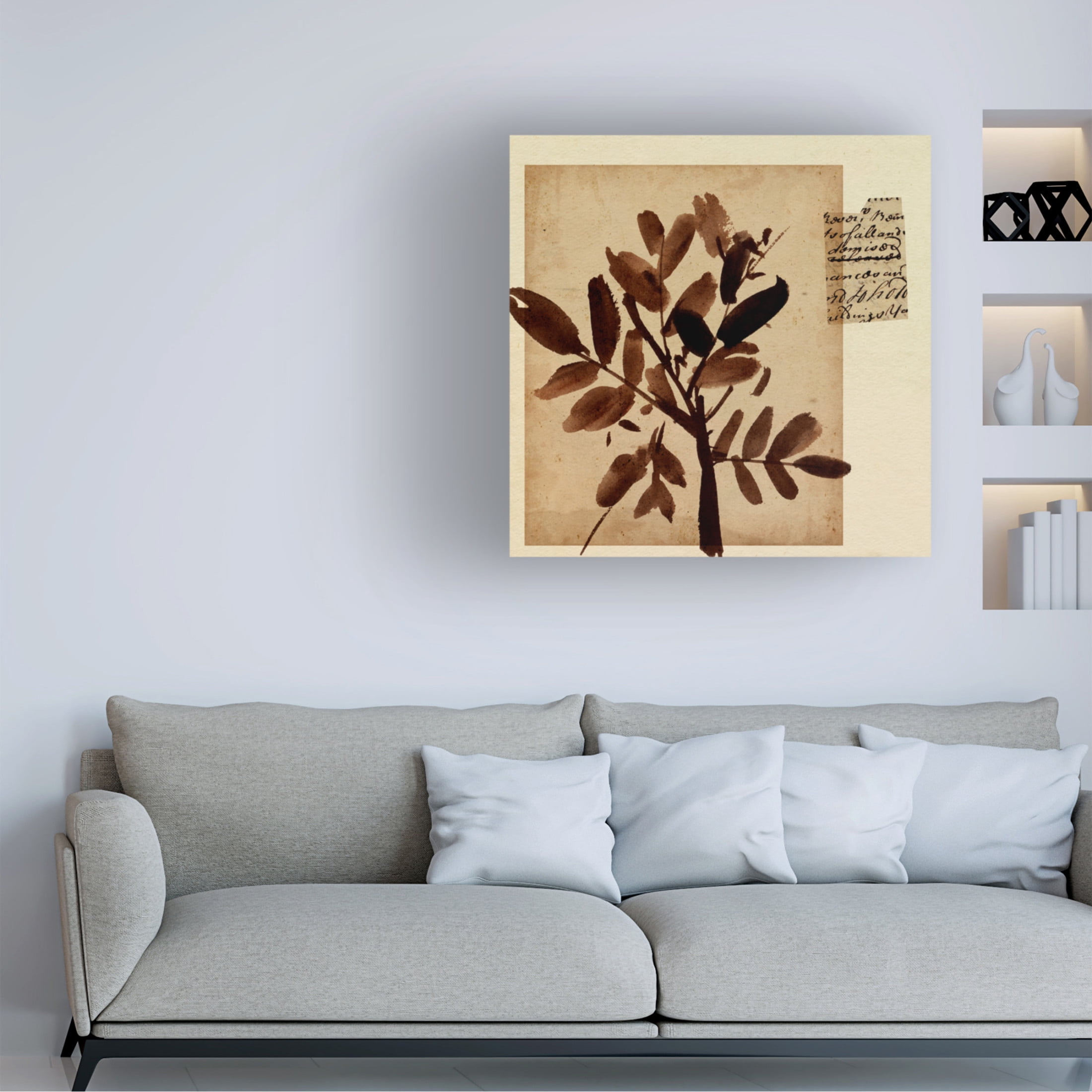 Canvas Wall Art - Melissa Wang 'Last Memory II' Wall Art for Living Room, Bedroom, or Office Décor by Trademark Fine Art - 24 x 24 Inches