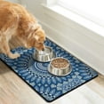 thumbnail image 2 of Paisley Floral Mandala Cat & Dog Mat - Absorbent Food/Water Mat with Sacred Geometric Patterns, Eco-Friendly & Puppy-Safe Materials, 2 of 5