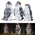 thumbnail image 3 of Naiovety Decoraciones navideñas con pingüino luminoso, brillo para el hogar, bonito pingüino LED Iluminación navideña, 3 of 6