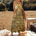 thumbnail image 2 of Mermaid Fish Scales Fine Art Sleeveless Dress Summer Dress Woman 2025, 2 of 7