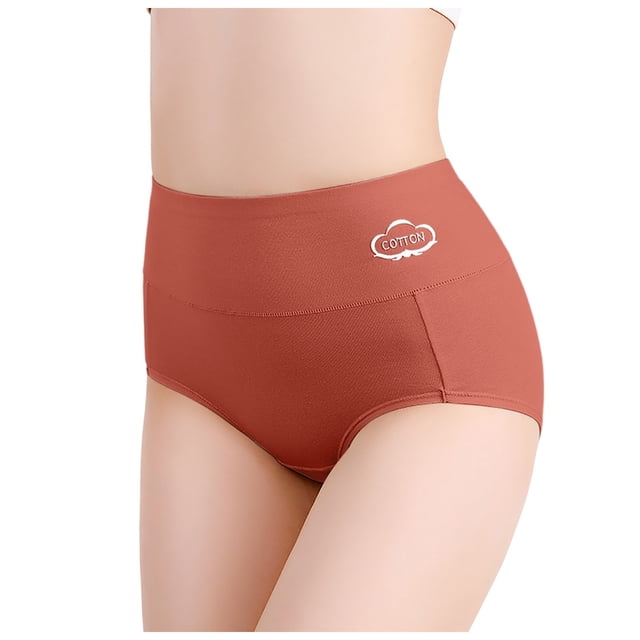 Culottes Taille Haute en Coton pour Femmes, Culottes Abdominales Taille Haute Post-Partum